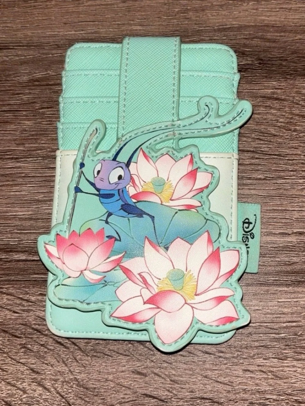 Disney Loungefly Mulan Mint Green Card Holder Wallet